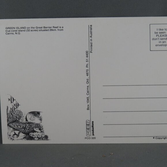 Vintage Postcard - Green Island Great Barrier Reef - Peer Productions - Picture 2 of 4